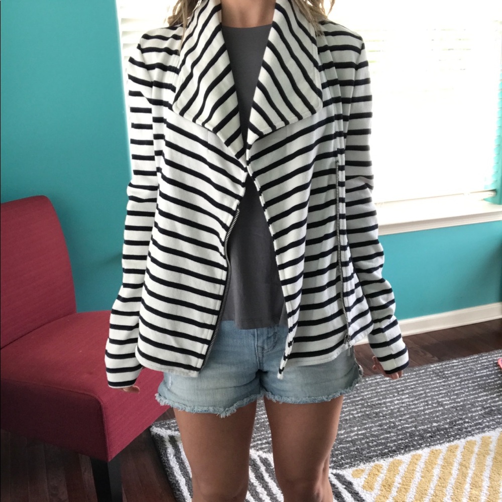 Striped GAP moto jacket - Picture 2 of 8